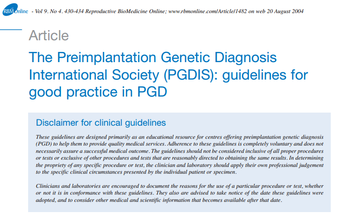助孕机构-胚胎植入前遗传学诊断技术专题