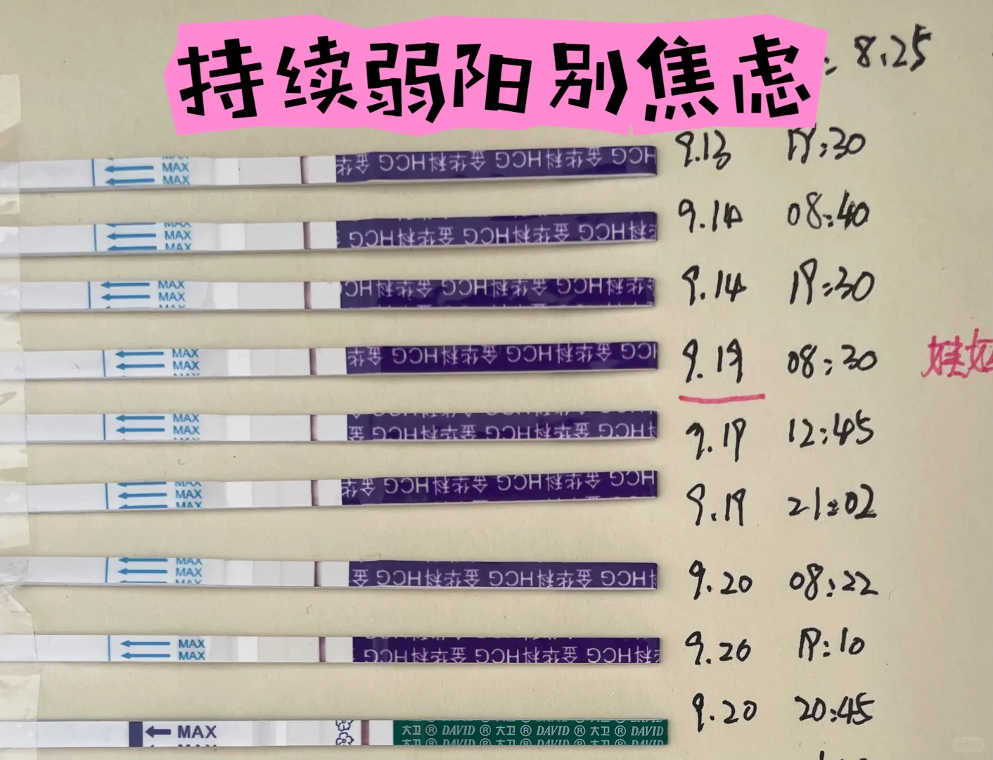 早早孕试纸一直弱阳？姐妹们别慌！